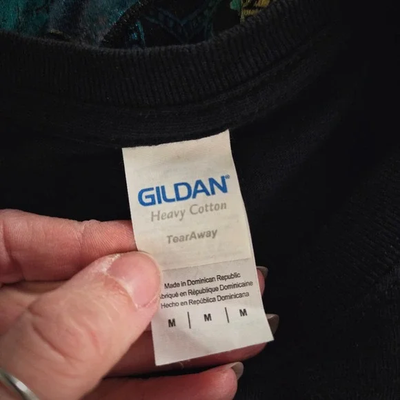 Black Minnie Mouse Skeleton Graphic T Shirt Gildan Heavy Cotton Size Medium - Picture 6 of 6